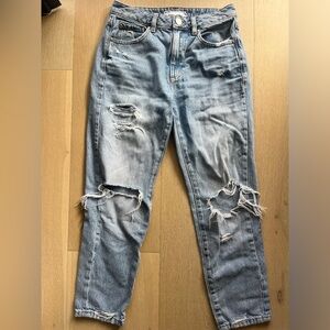Garage ripped mom jeans